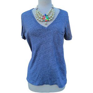 Madewell Whisper Cotton V-Neck Pocket Tee Womans Gray Short Sleeve T-Shirt Large